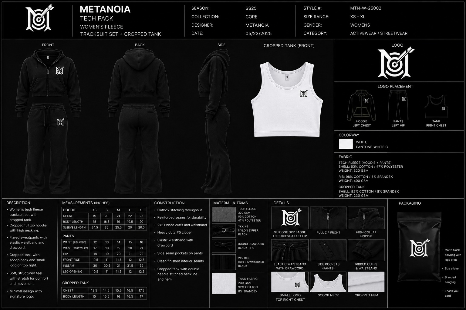 Women's collection tech pack